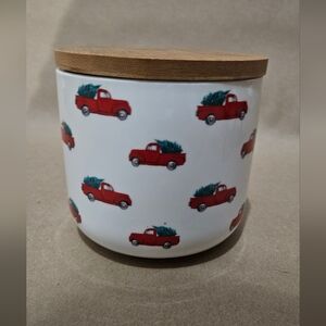 Ciroa Celebrate Christmas TREE RED TRUCK Ceramic Cookie Treats